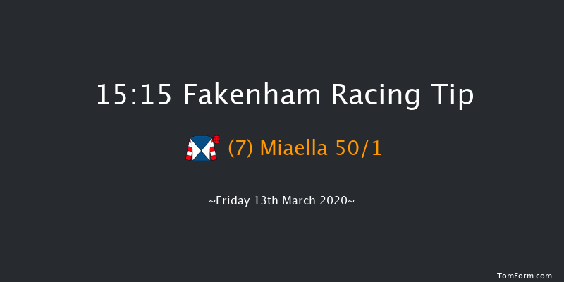 Robert Case Memorial Conditional Jockeys' Maiden Hurdle Fakenham 15:15 Maiden Hurdle (Class 4) 16f Fri 14th Feb 2020