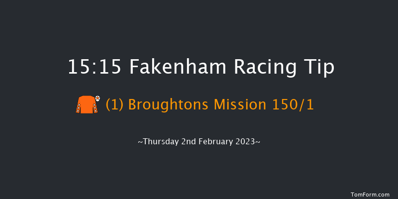 Fakenham 15:15 Maiden Hurdle (Class 3) 16f Sun 1st Jan 2023