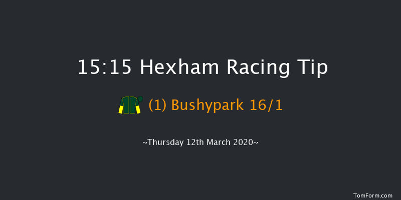 Follow Hexham Racecourse On Facebook & Twitter Novices' Hurdle Hexham 15:15 Maiden Hurdle (Class 4) 16f Wed 11th Dec 2019