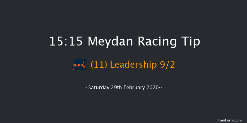 Aliyah Handicap - Dirt Meydan 15:15 7f 15 run Aliyah Handicap - Dirt Thu 27th Feb 2020