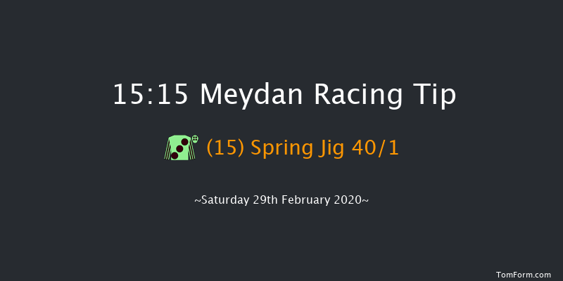 Aliyah Handicap - Dirt Meydan 15:15 7f 15 run Aliyah Handicap - Dirt Thu 27th Feb 2020