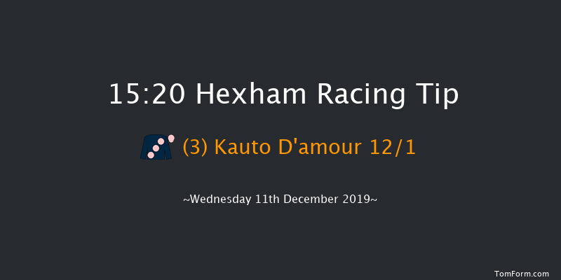 Hexham 15:20 Maiden Hurdle (Class 4) 20f Wed 20th Nov 2019