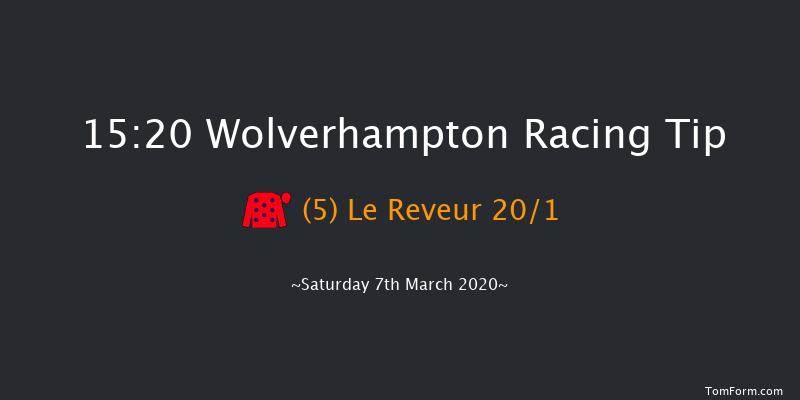 Bombardier 'March To Your Own Drum' Novice Stakes Wolverhampton 15:20 Stakes (Class 5) 7f Fri 6th Mar 2020
