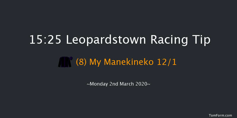 Leopardstown Membership Beginners Chase Leopardstown 15:25 Maiden Chase 21f Sun 1st Mar 2020