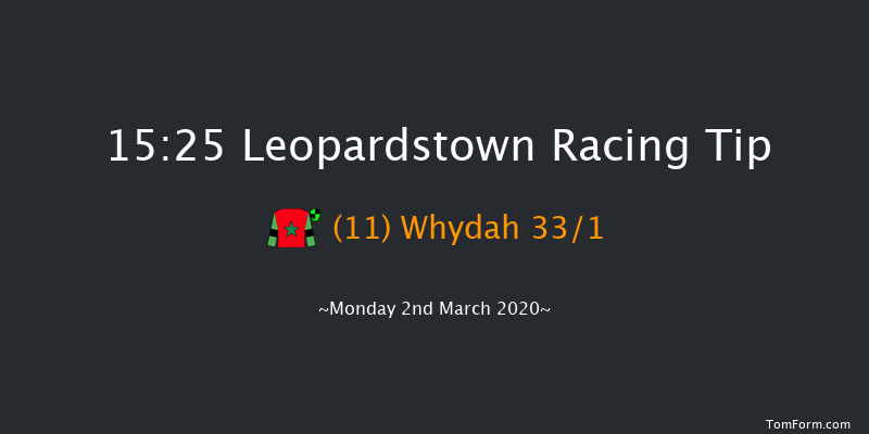 Leopardstown Membership Beginners Chase Leopardstown 15:25 Maiden Chase 21f Sun 1st Mar 2020