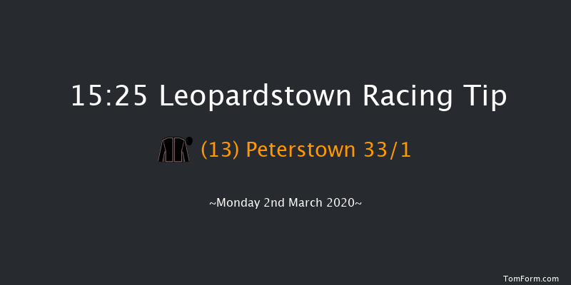 Leopardstown Membership Beginners Chase Leopardstown 15:25 Maiden Chase 21f Sun 1st Mar 2020