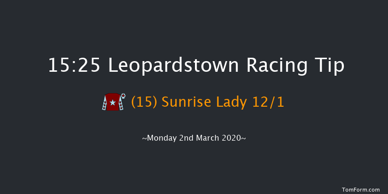 Leopardstown Membership Beginners Chase Leopardstown 15:25 Maiden Chase 21f Sun 1st Mar 2020