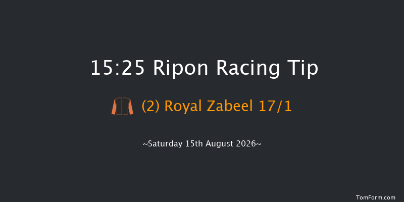 Ripon 15-25 (Class 2) 6f Mon 3rd Aug 2026