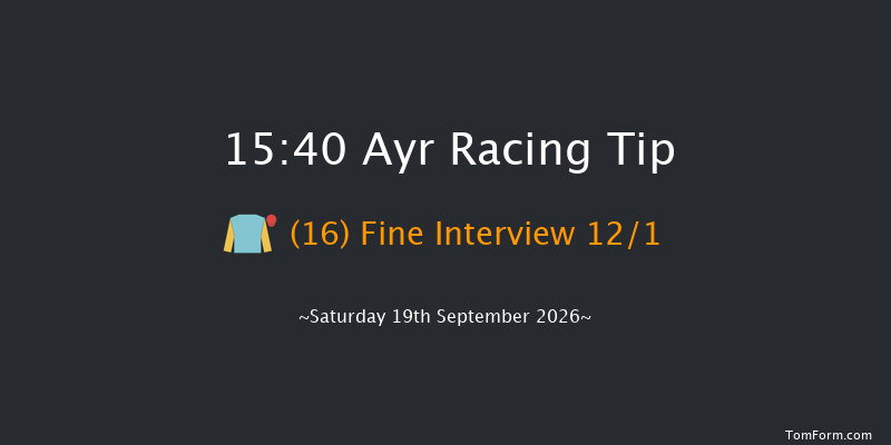 Ayr 15-40 (Class 2) 6f Fri 18th Sep 2026