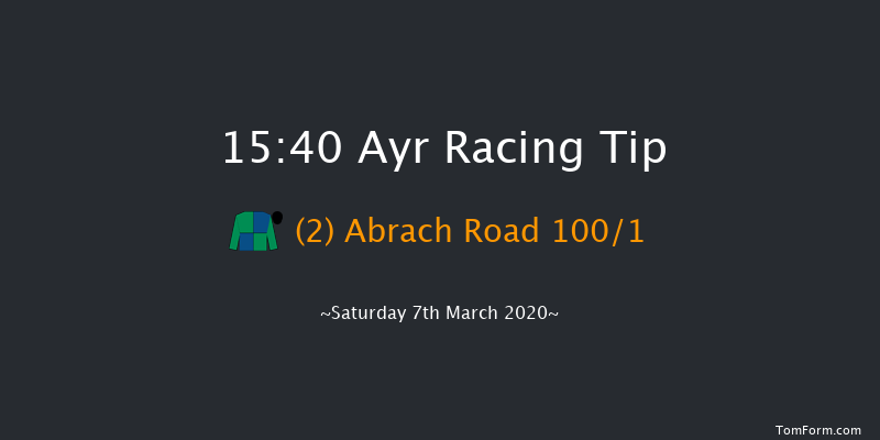 Menabrea Novices' Hurdle Ayr 15:40 Maiden Hurdle (Class 4) 20f Sun 19th Jan 2020