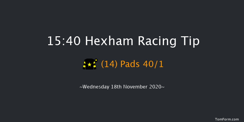 Follow Hexham Racecourse On Twitter Handicap Hurdle Hexham 15:40 Handicap Hurdle (Class 5) 20f Fri 6th Nov 2020