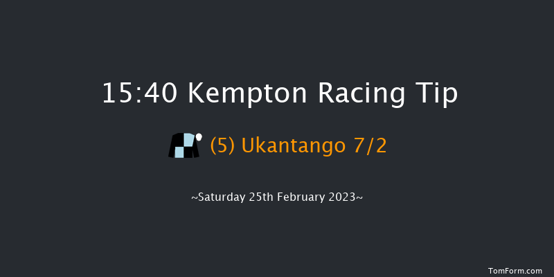 Kempton 15:40 Maiden Hurdle (Class 1) 16f Wed 22nd Feb 2023