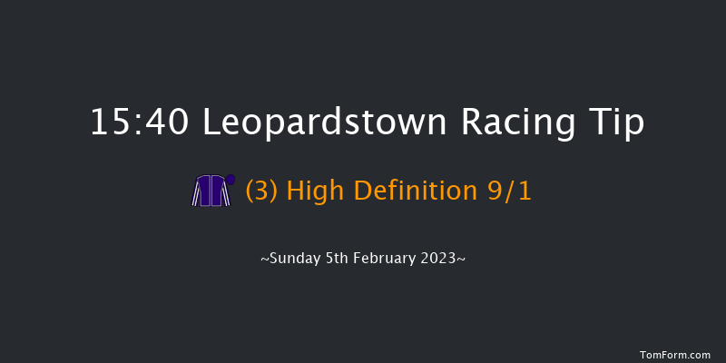 Leopardstown 15:40 Maiden Hurdle 16f Sat 4th Feb 2023