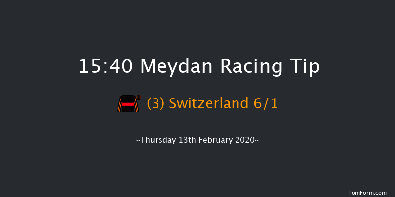 Tabloid Handicap - Dirt Meydan 15:40 6f 9 run Tabloid Handicap - Dirt Thu 6th Feb 2020