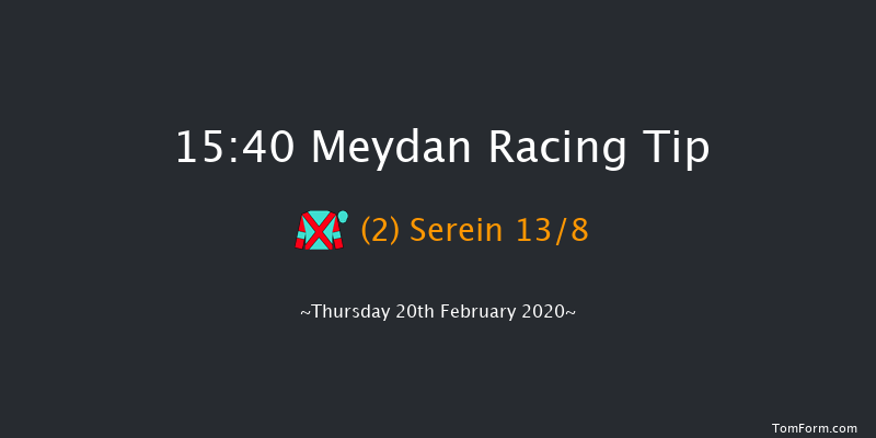 UAE Oaks Sponsored By Range Rover Group 3 Stakes - Dirt Meydan 15:40 1m 1f 6 run UAE Oaks Sponsored By Range Rover Group 3 Stakes - Dirt Thu 13th Feb 2020