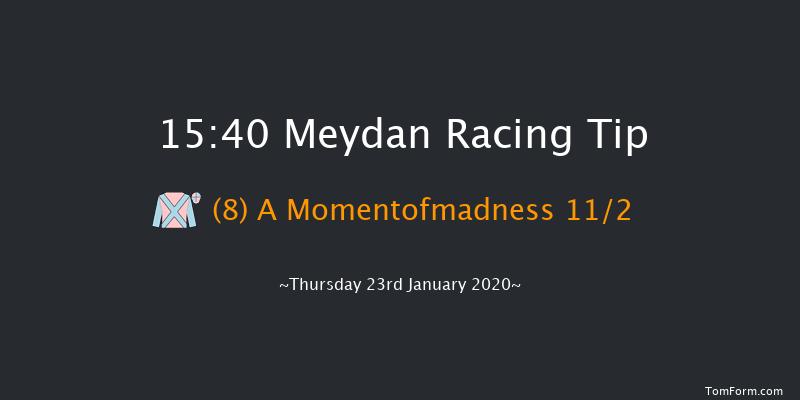 Meydan 15:40 5f 8 run Dubai Dash Sponsored By Jafza  Listed Handicap - Turf Sat 18th Jan 2020
