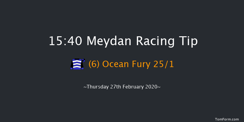 District One Residence Cup (Div 1) Handicap - Turf Meydan 15:40 1m 2f 9 run District One Residence Cup (Div 1) Handicap - Turf Thu 20th Feb 2020