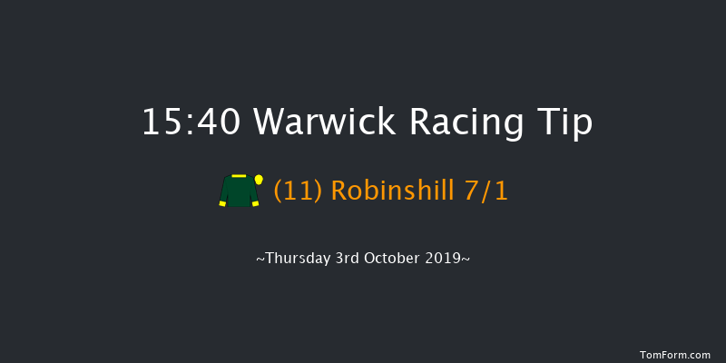 Warwick 15:40 Handicap Hurdle (Class 3) 21f Tue 24th Sep 2019
