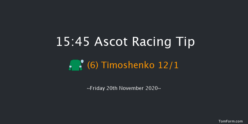 Coral Supporting Prostate Cancer UK Novices' Handicap Hurdle (GBB Race) Ascot 15:45 Handicap Hurdle (Class 4) 24f Sat 31st Oct 2020
