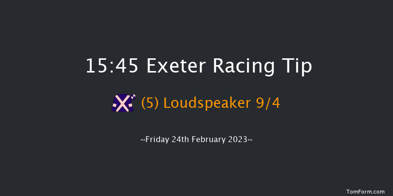 Exeter 15:45 Maiden Hurdle (Class 4) 17f Sun 12th Feb 2023