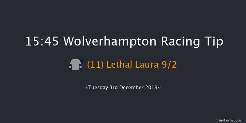 Wolverhampton 15:45 Stakes (Class 6) 9f Mon 2nd Dec 2019