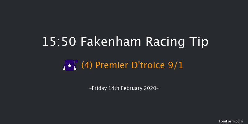 Valentine's Day Novices' Handicap Hurdle Fakenham 15:50 Handicap Hurdle (Class 4) 23f Thu 23rd Jan 2020