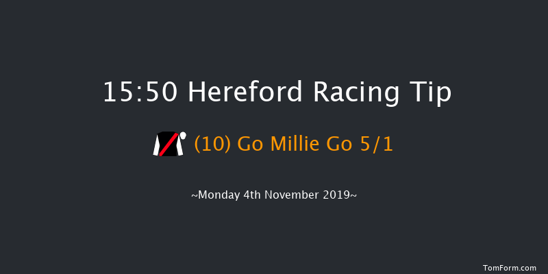 Hereford 15:50 Maiden Hurdle (Class 4) 20f Tue 15th Oct 2019