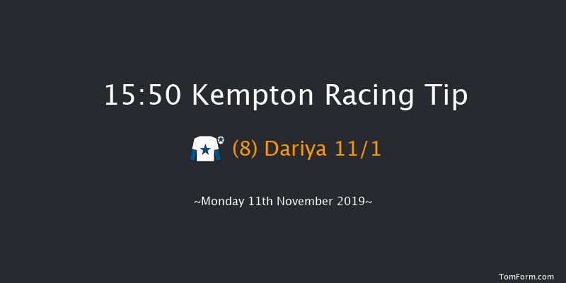 Kempton 15:50 Handicap Hurdle (Class 4) 16f Wed 6th Nov 2019