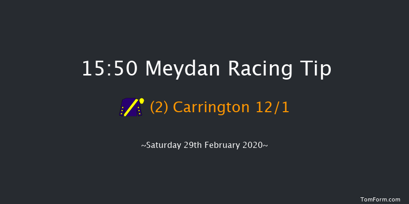 Al Furjan Handicap - Turf Meydan 15:50 1m 14 run Al Furjan Handicap - Turf Thu 27th Feb 2020
