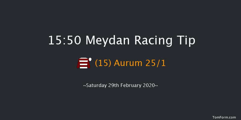 Al Furjan Handicap - Turf Meydan 15:50 1m 14 run Al Furjan Handicap - Turf Thu 27th Feb 2020