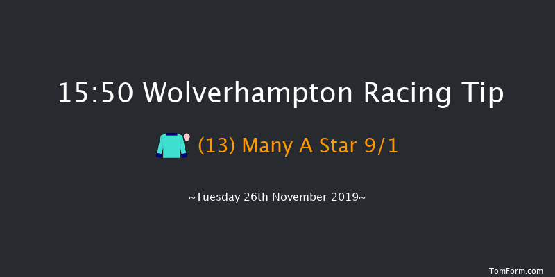 Wolverhampton 15:50 Handicap (Class 4) 6f Sat 23rd Nov 2019