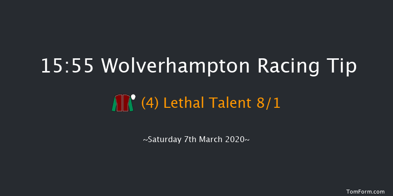 Ladbrokes 'Play 1-2-Free' On Football Handicap Wolverhampton 15:55 Handicap (Class 4) 7f Fri 6th Mar 2020