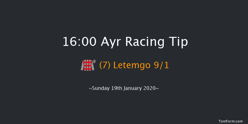 Ayr 16:00 Handicap Hurdle (Class 5) 24f Mon 6th Jan 2020