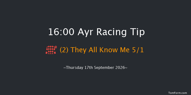 Ayr 16-00 (Class 5) 8f Mon 10th Aug 2026
