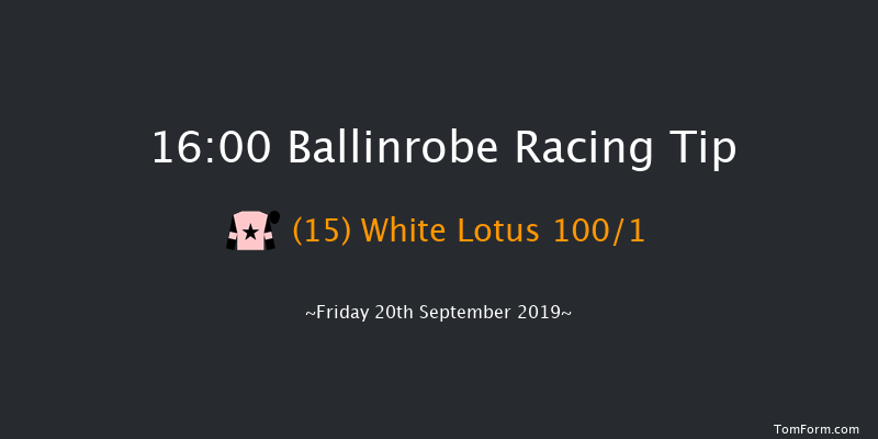 Ballinrobe 16:00 Maiden Hurdle 18f Tue 27th Aug 2019