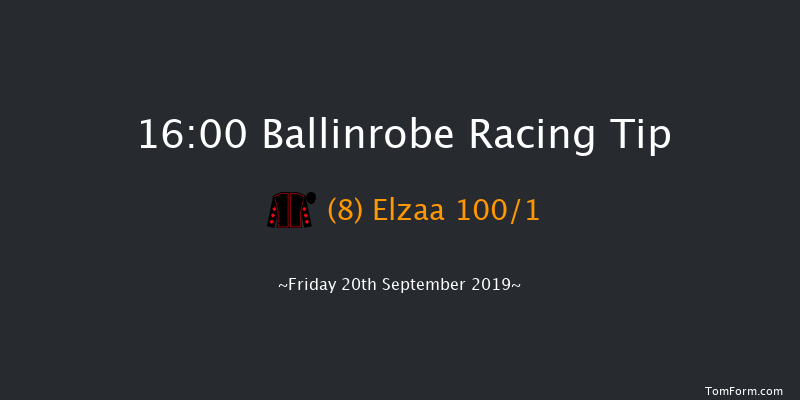 Ballinrobe 16:00 Maiden Hurdle 18f Tue 27th Aug 2019