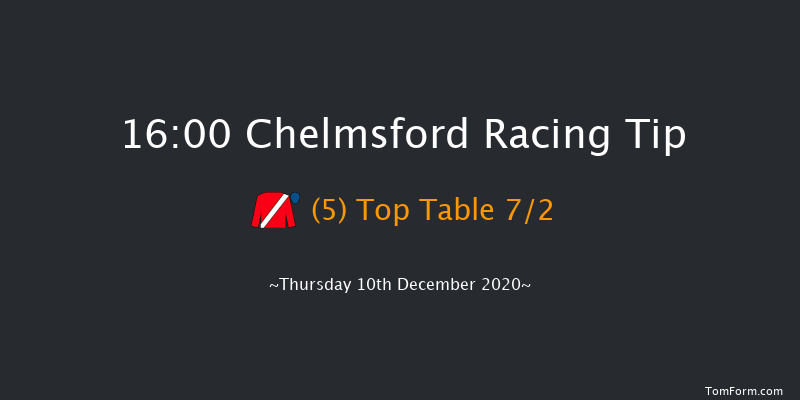 tote placepot Your First Bet EBF Novice Stakes (Plus 10) Chelmsford 16:00 Stakes (Class 4) 8f Thu 3rd Dec 2020