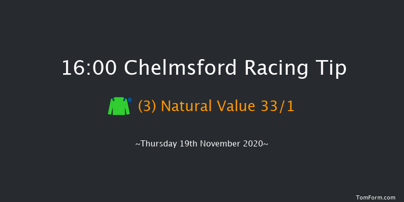 tote Placepot Your First Bet Novice Stakes Chelmsford 16:00 Stakes (Class 5) 7f Thu 12th Nov 2020