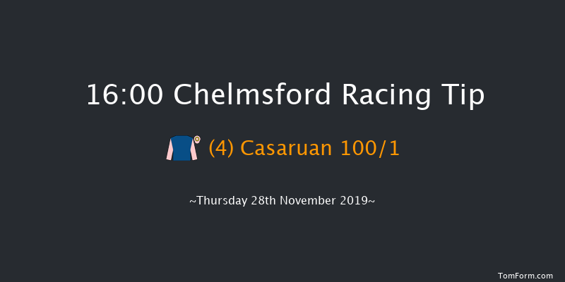Chelmsford 16:00 Stakes (Class 5) 6f Mon 25th Nov 2019