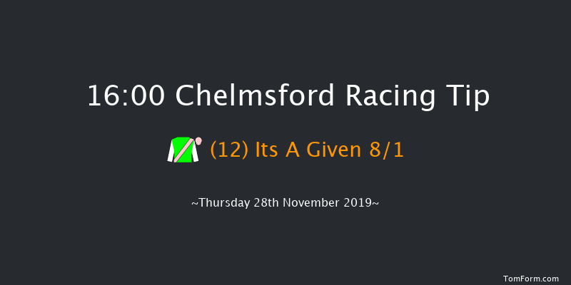 Chelmsford 16:00 Stakes (Class 5) 6f Mon 25th Nov 2019
