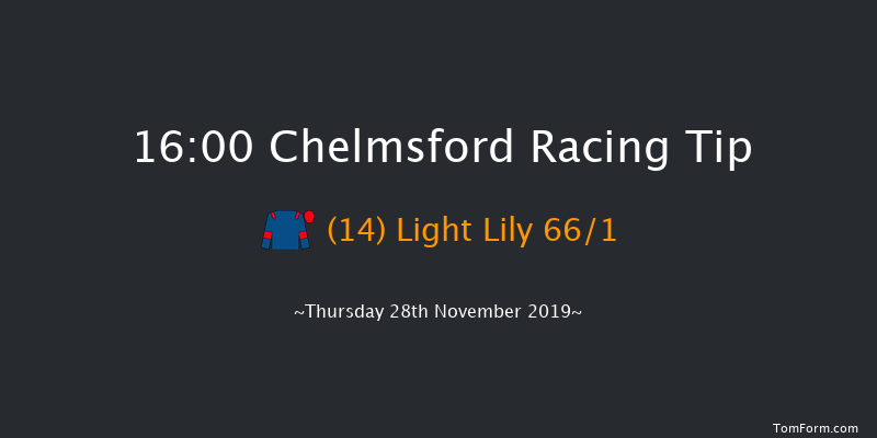 Chelmsford 16:00 Stakes (Class 5) 6f Mon 25th Nov 2019