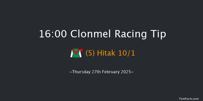 Clonmel  16:00 Maiden Hurdle 19f Thu 13th Feb 2025