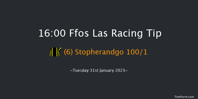 Ffos Las 16:00 Maiden Hurdle (Class 4) 16f Mon 23rd Jan 2023