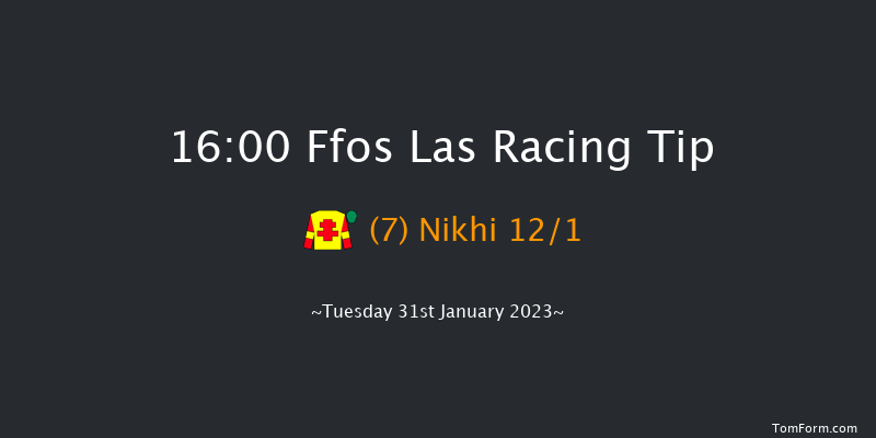 Ffos Las 16:00 Maiden Hurdle (Class 4) 16f Mon 23rd Jan 2023