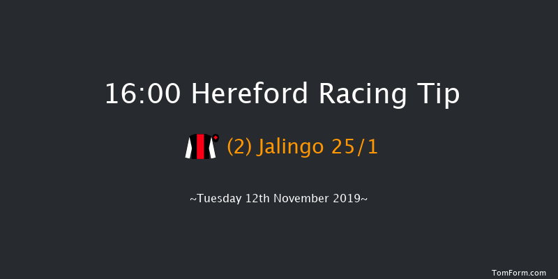 Hereford 16:00 Handicap Hurdle (Class 4) 16f Mon 4th Nov 2019