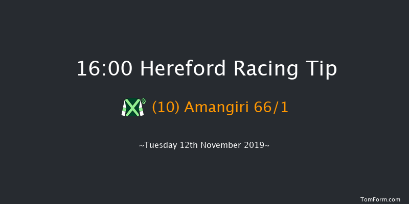 Hereford 16:00 Handicap Hurdle (Class 4) 16f Mon 4th Nov 2019