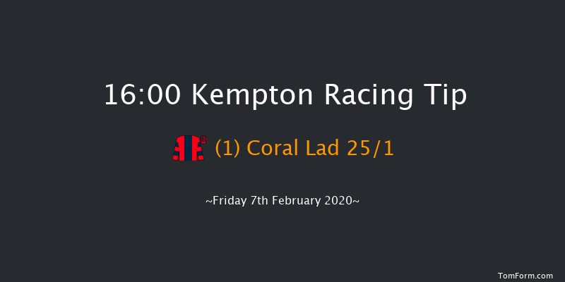 Kempton 16:00 NH Flat Race (Class 5) 16f Tue 4th Feb 2020
