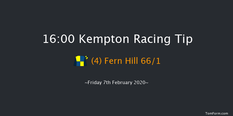 Kempton 16:00 NH Flat Race (Class 5) 16f Tue 4th Feb 2020