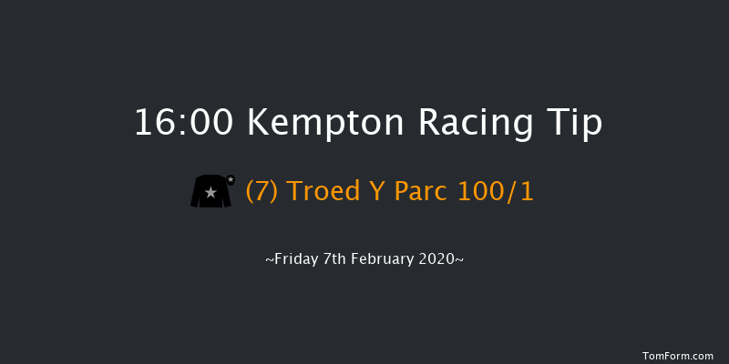 Kempton 16:00 NH Flat Race (Class 5) 16f Tue 4th Feb 2020