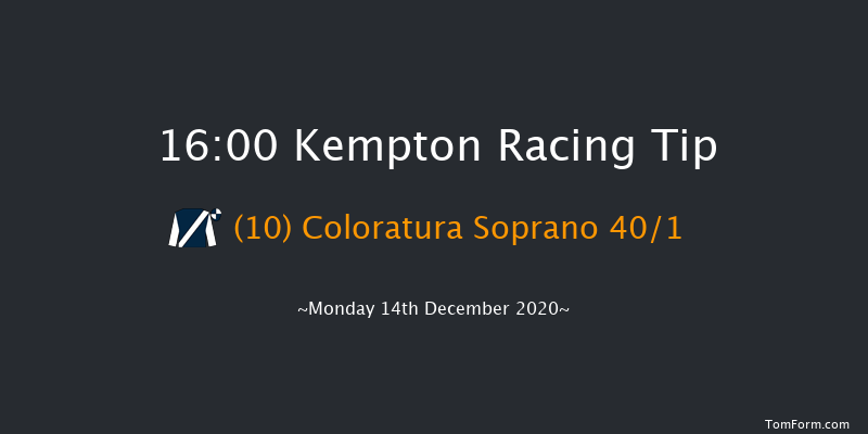 Unibet/British Stallion Studs EBF Maiden Stakes (Plus 10) Kempton 16:00 Maiden (Class 5) 11f Wed 9th Dec 2020
